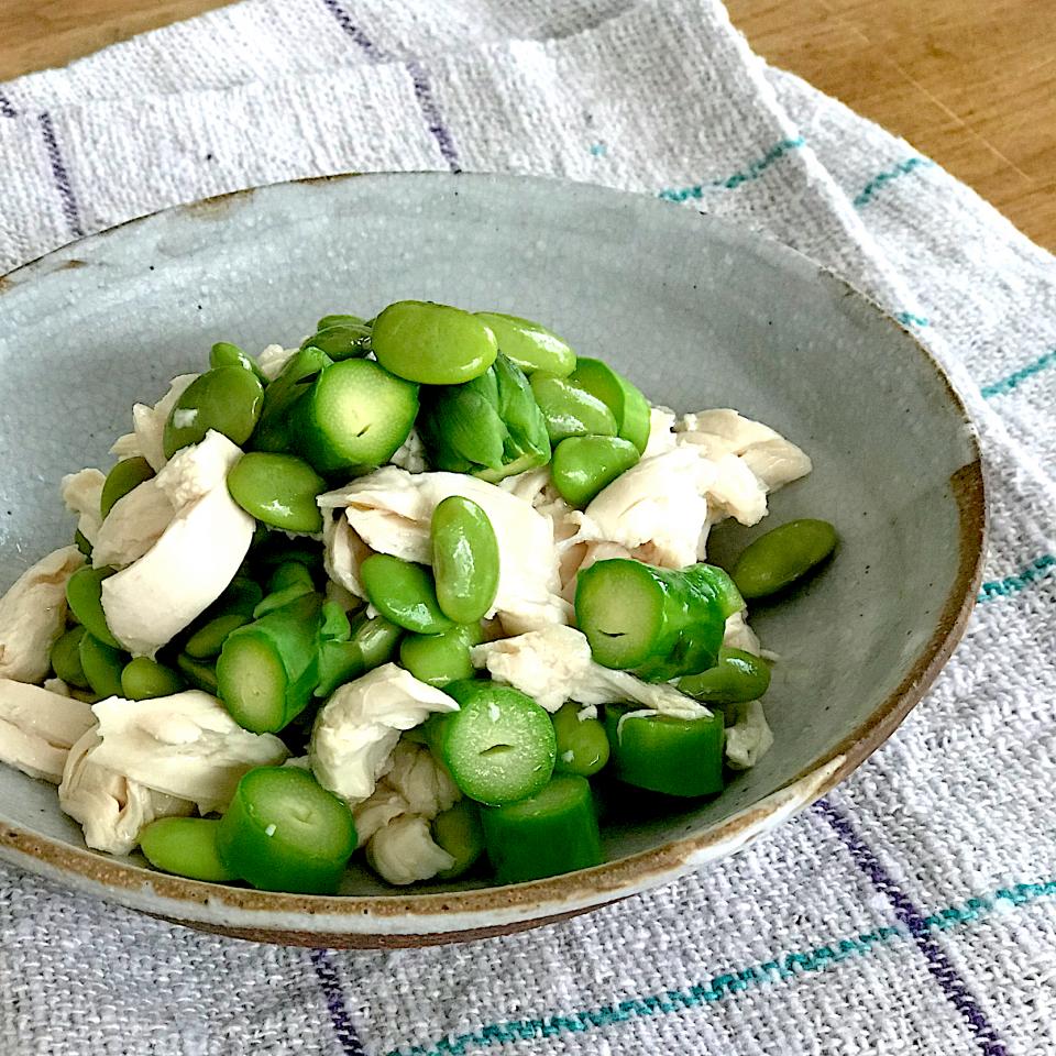 佐倉さんの料理 枝豆とアスパラのツナサラダ